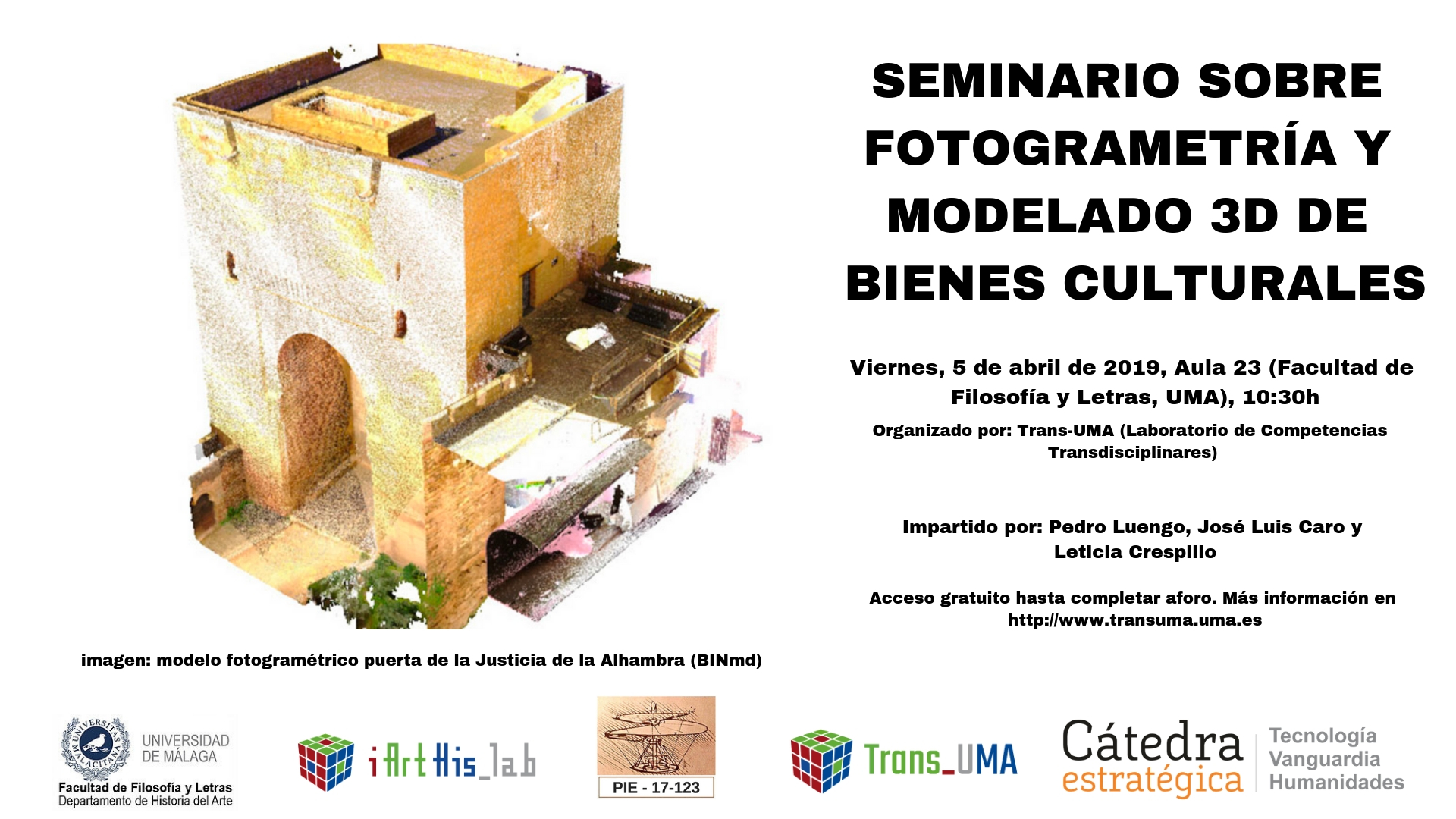 Seminario de fotogrametría y modelado 3D de bienes culturales