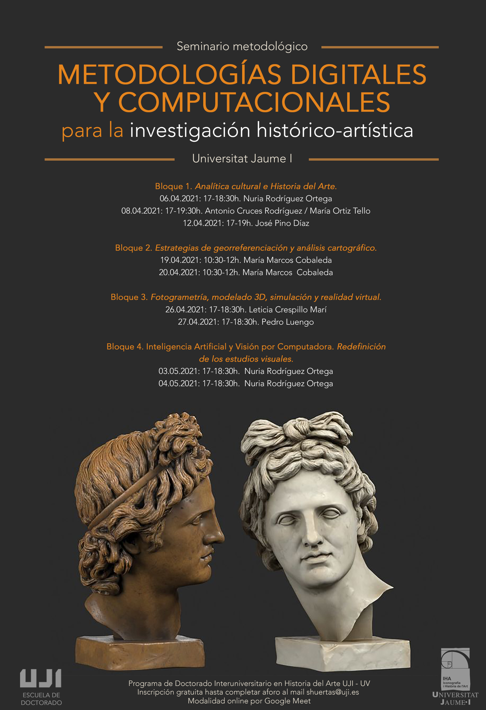 SEMINARIO METODOLOGÍAS DIGITALES Y COMPUTACIONALES PARA LA INVESTIGACIÓN HISTÓRICO-ARTÍSTICA (UNIVERSITAT JAUME I)